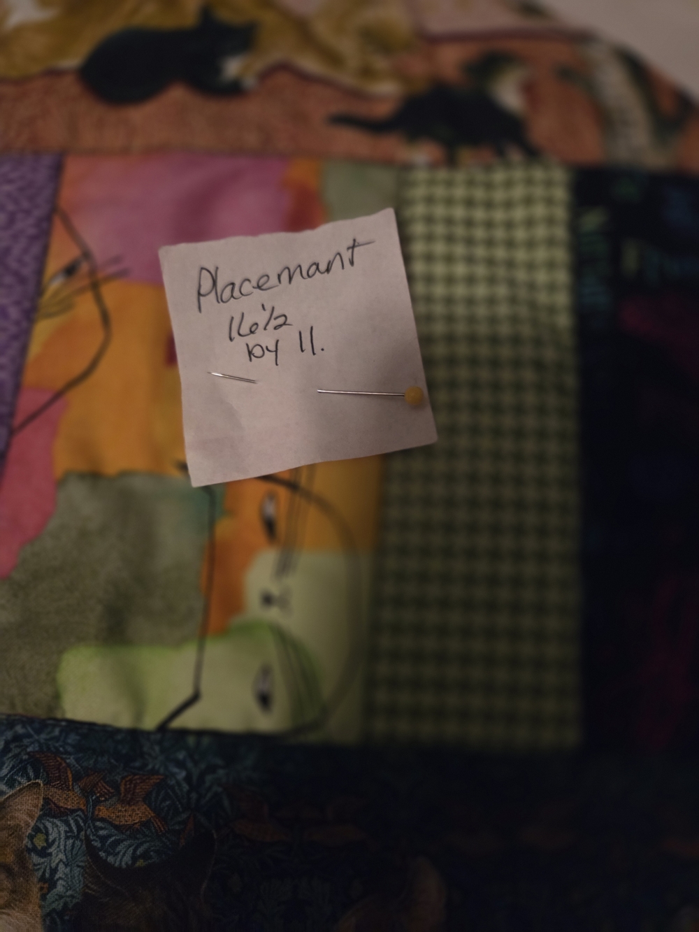 Cats Reversable Placemate Patchwork Fabric Placemat Handmade